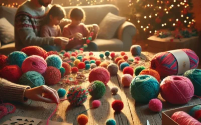 Créez une Magnifique Guirlande de Noël en Pompons