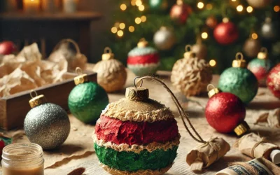 Fabriquez vos Boules de Noël en Papier Mâché 🎄