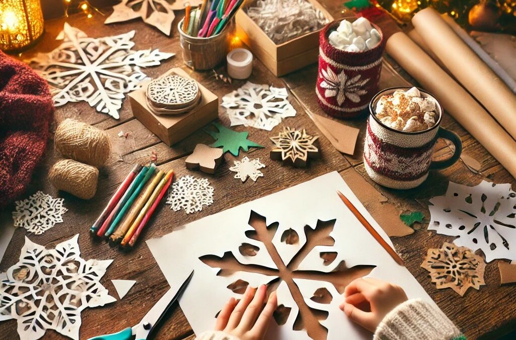 Créer des flocons de neige en papier pour Noël ❄️✨