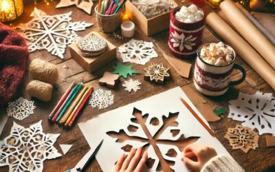 Créer des flocons de neige en papier pour Noël ❄️✨
